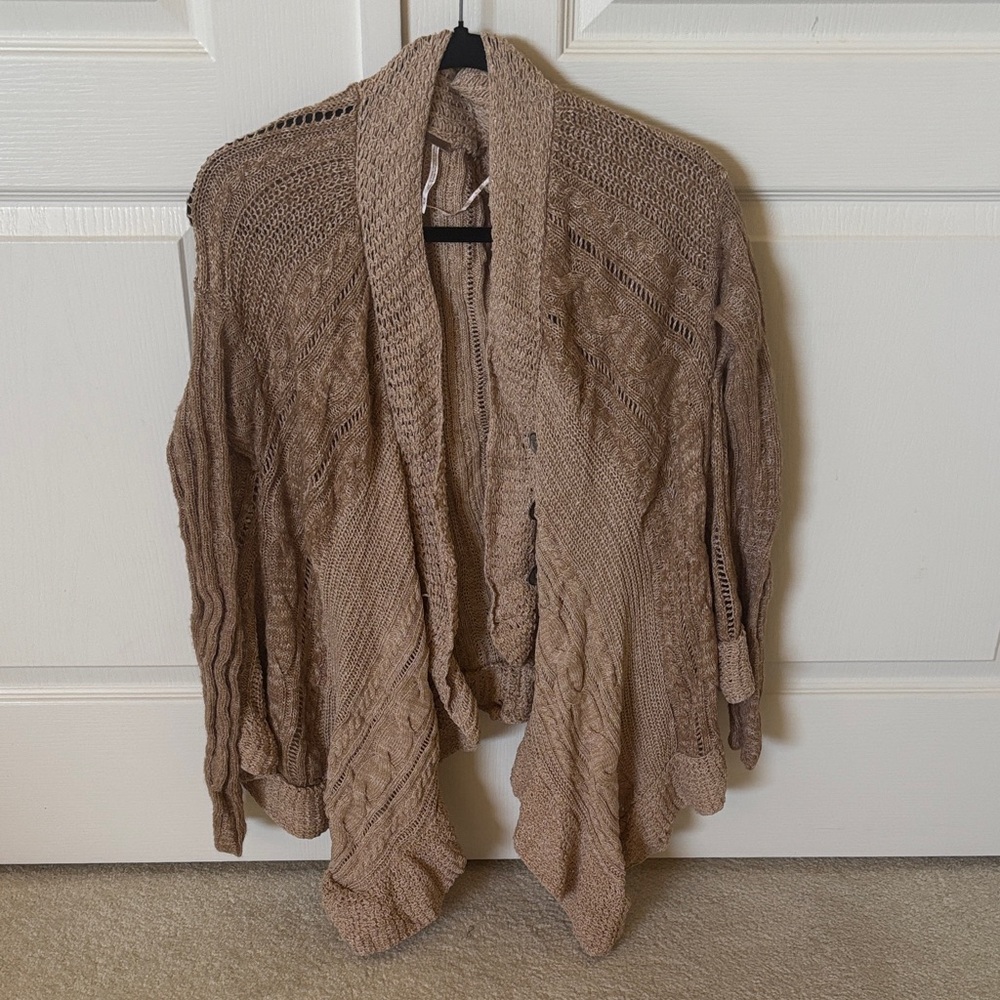Cozy Tan Knit Sweater